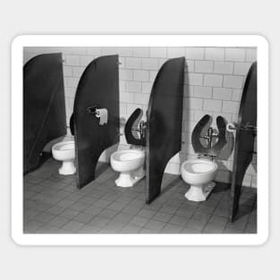 Lavatory Facilities, 1943. Vintage Photo Magnet